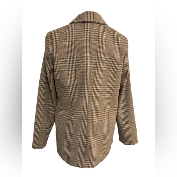 NWT Z Supply Anna Plaid Blazer in Milkshake Size Medium - Picture 7 of 11